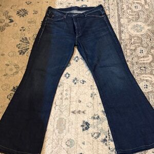 MOTHER Dark Blue Flare Jeans Doozy